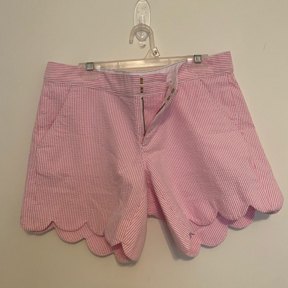 Pink Scalloped Lilly Shorts